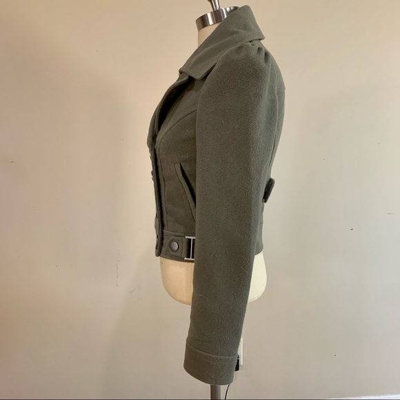 STS Blue Olive Green Cropped Peacoat - Picture 2 of 10